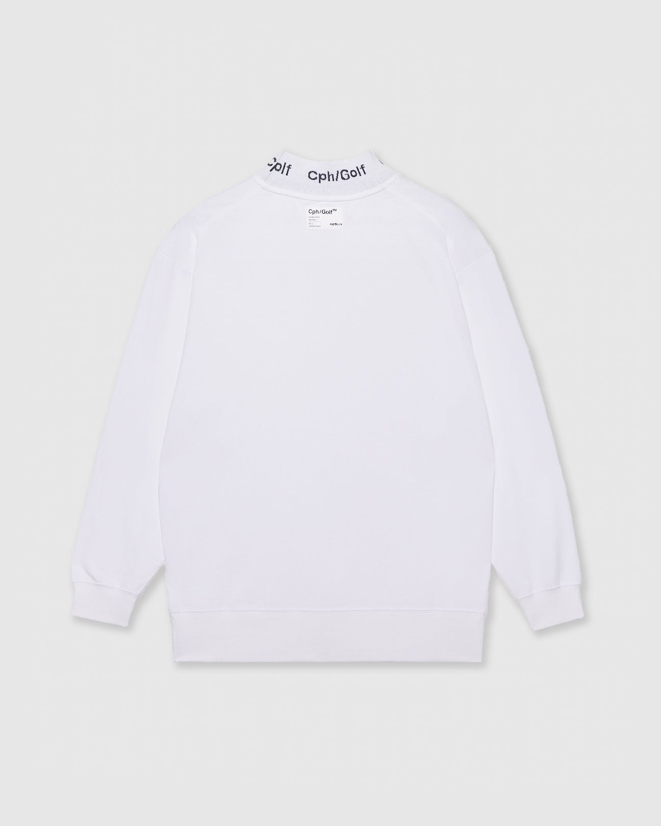 CPH/GOLF JACQUARD MOCK NECK LS TEE サイズXL JACQUARD MOCK NECK LS TEE - WHITE - – Cph/Golf™︎
